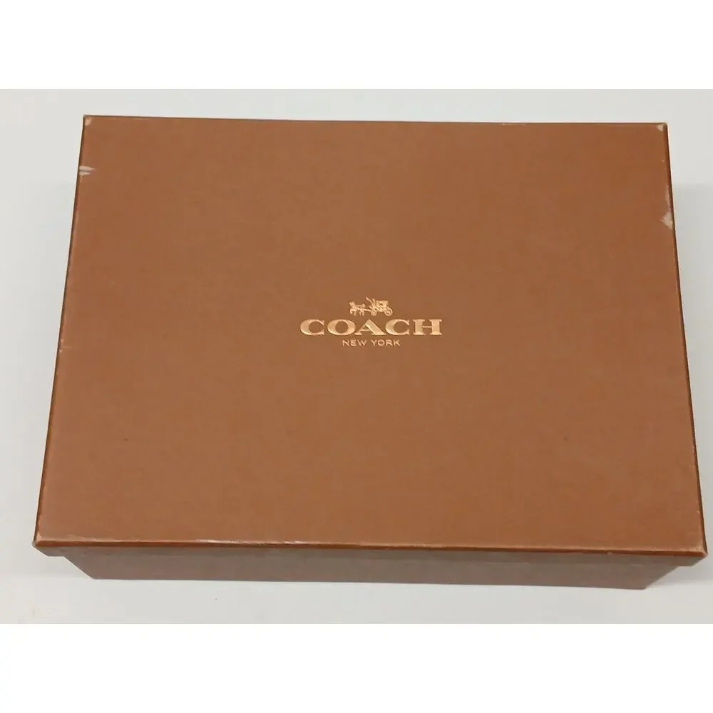 Coach (10M) Womens Khaki Sunset Red Leather Rebecca Sneakers - Picture 8 of 9
